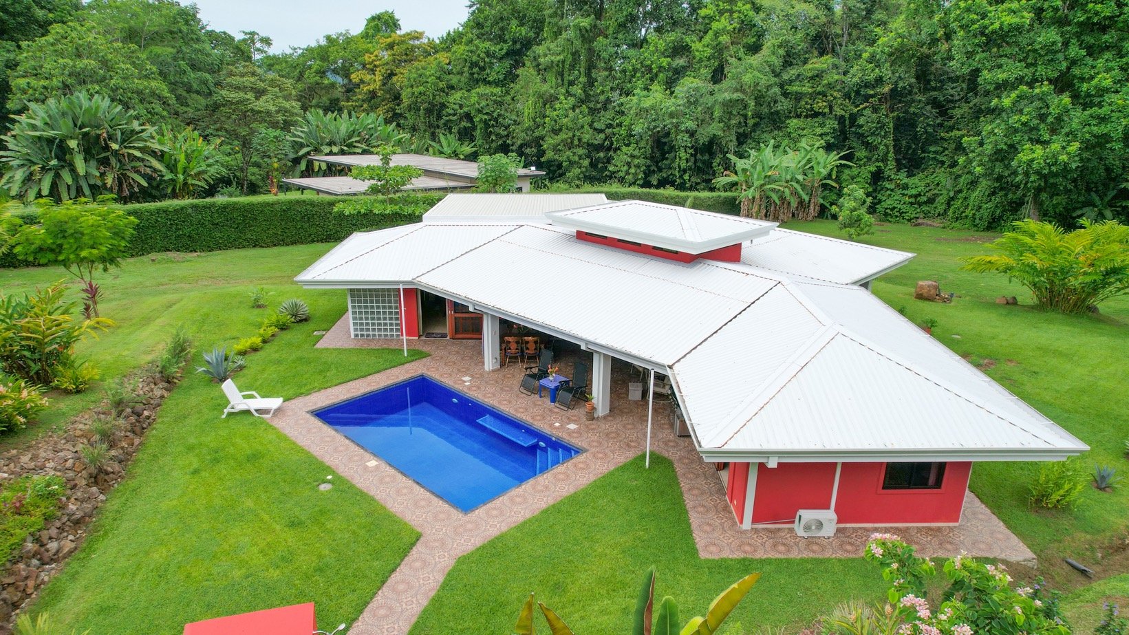 Contemporary Ojochal Retreat with Two Acres, Pool & Stream Access