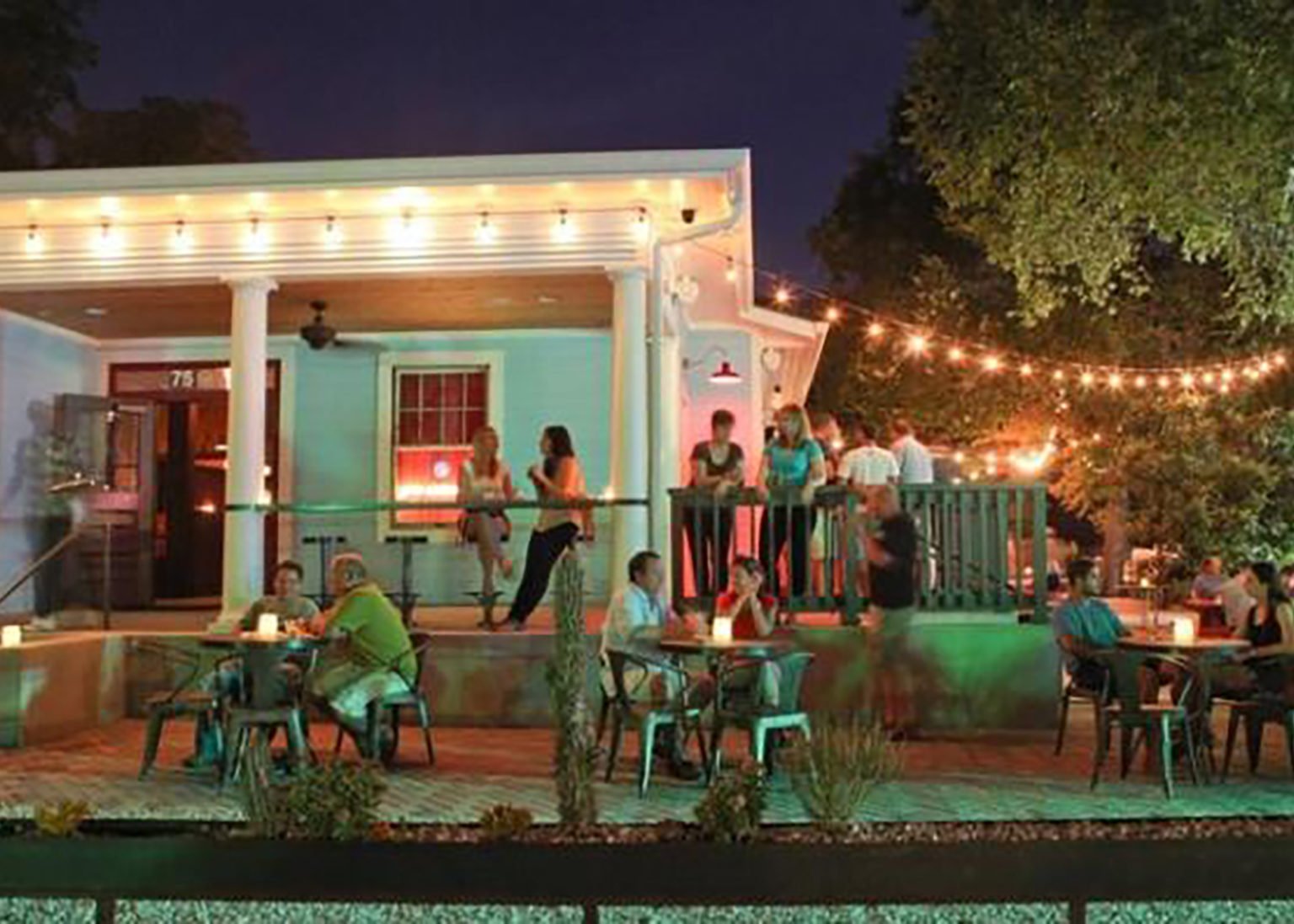 Guest houses with green lawn