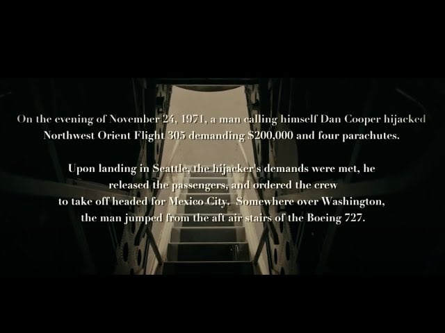 Filmed in Williamsburg and other parts of the country - Flight407 (The DB Cooper Story)