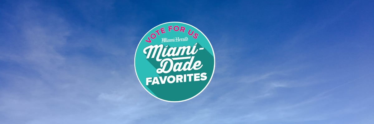 We've Been Nominated for Miami-Dade Favorites