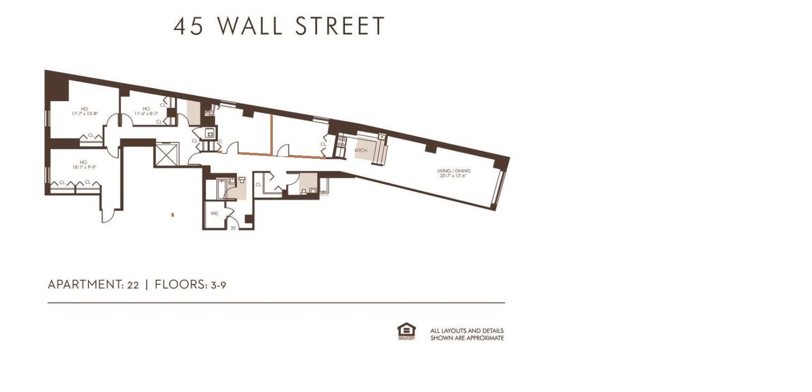 45 Wall Street, Apt 522