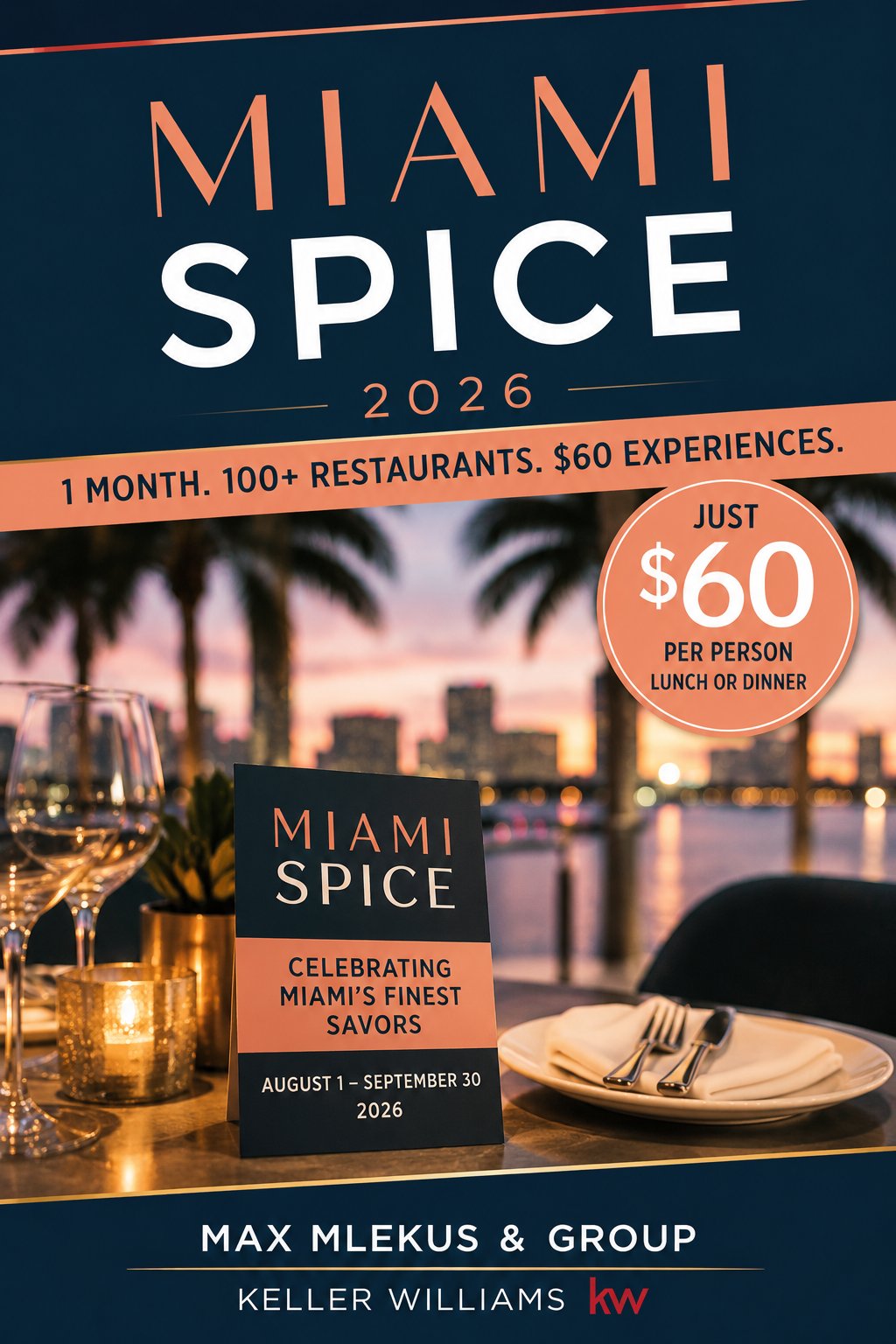 Miami Spice 2026 Is Here — August 1 to September 30