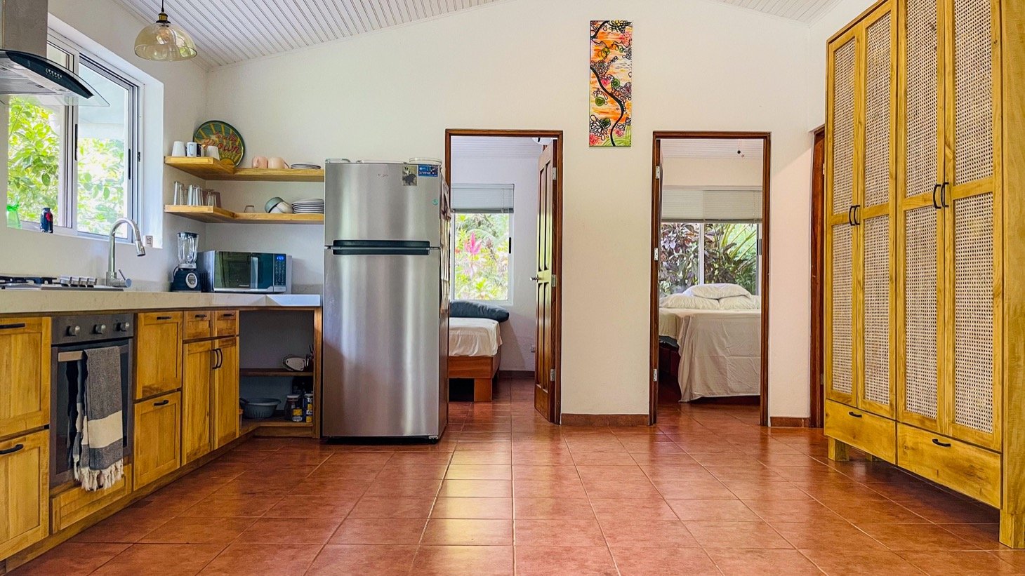 Modern House For Sale With Jungle View, Peaceful Stream, and Rental Cabins