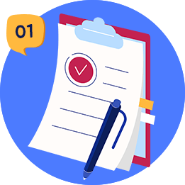 Home-closing checklist, step 01.