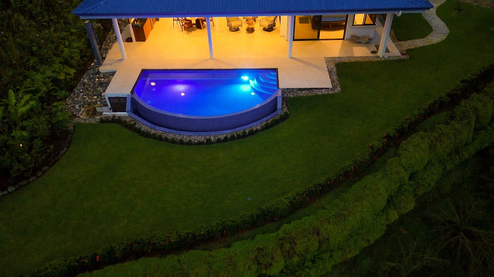Private 2-Bed Hacienda with Ocean & Mountain Views, Pool & Development Potential in Ojochal