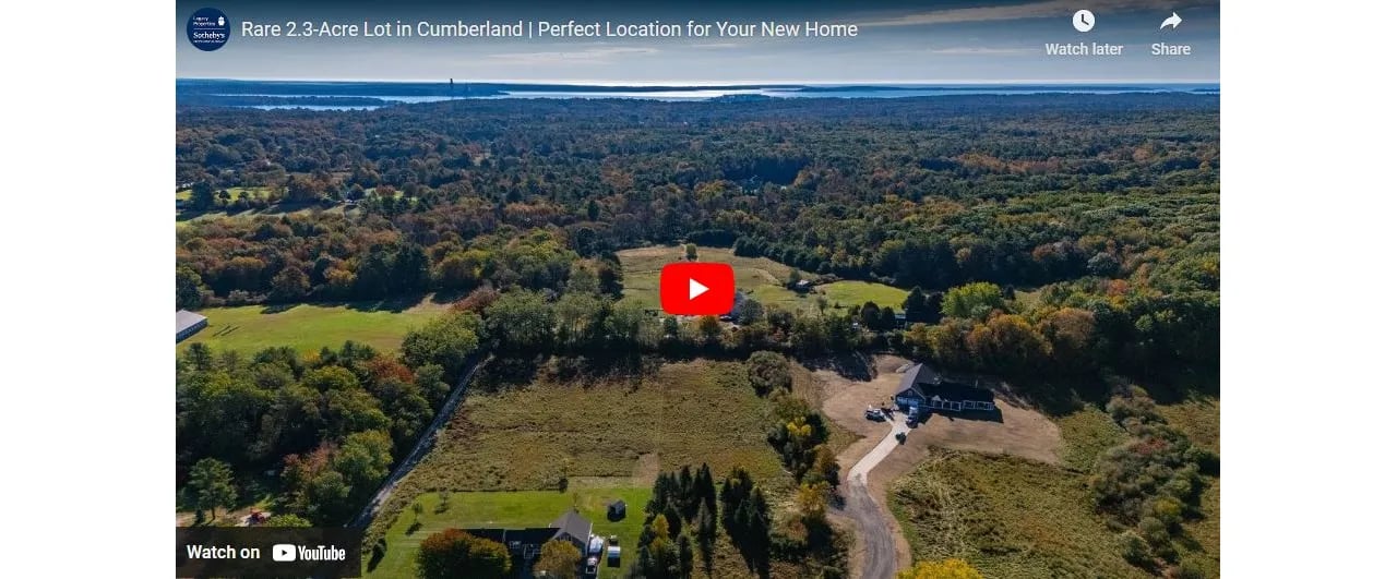Video of The Week: Rare 2.3-Acre Lot For Sale in Cumberland