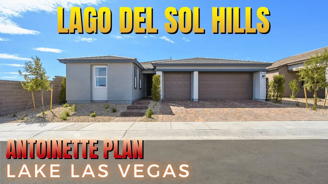 Single-Story New Homes for Sale in Lake Las Vegas at Lago Del Sol Hills | Antoinette Plan