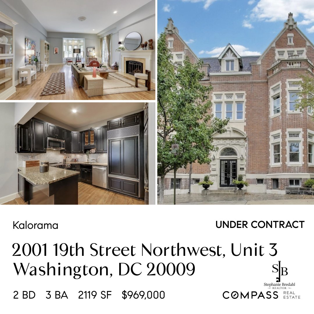 Under Contract: 2001 19th St NW, Unit 3 Washington, DC 20009