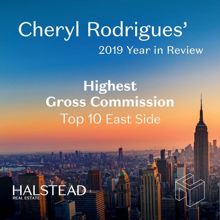 Cheryl Rodrigues 2019 Year in Review Highest Gross Commission 10 Top Agent East Side.