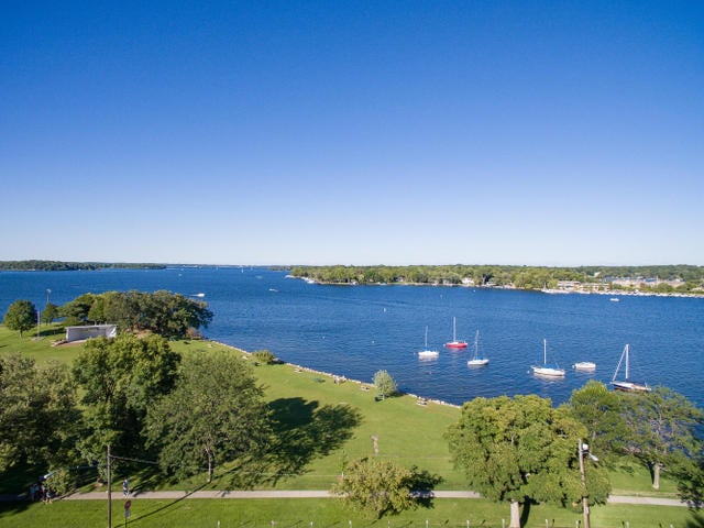 Hilltop Setting Overlooking Excelsior Bay