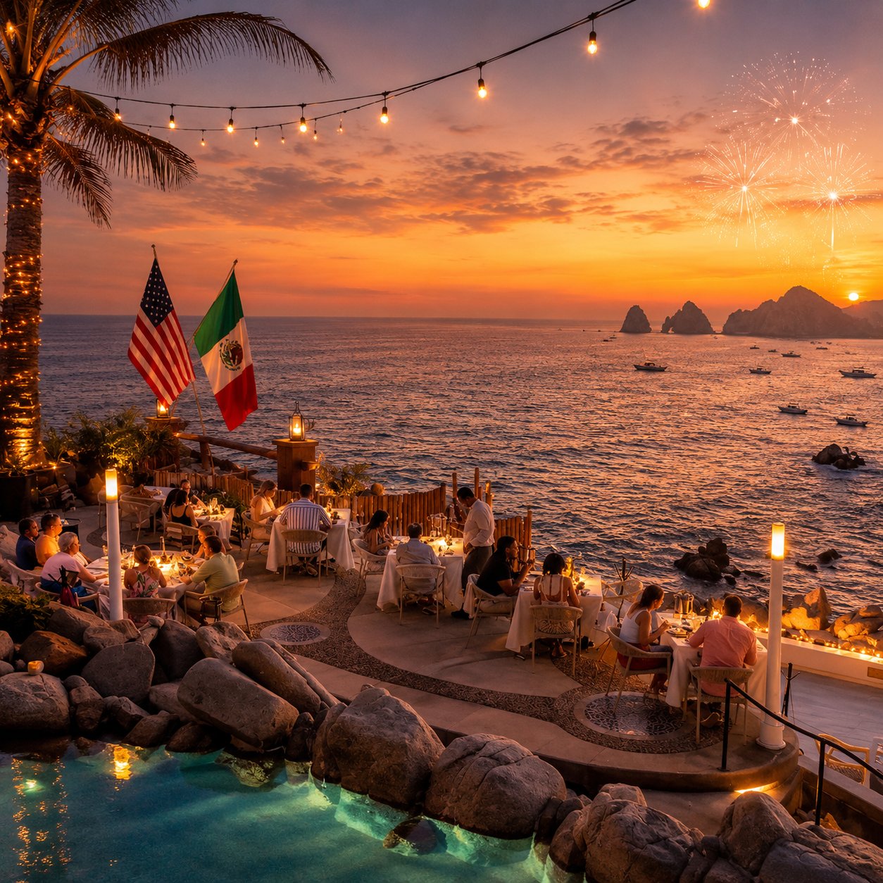 Celebrating the 4th of July in Cabo