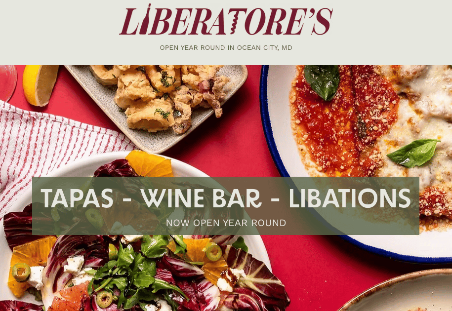 Liberatore's in Ocean City, MD-Website