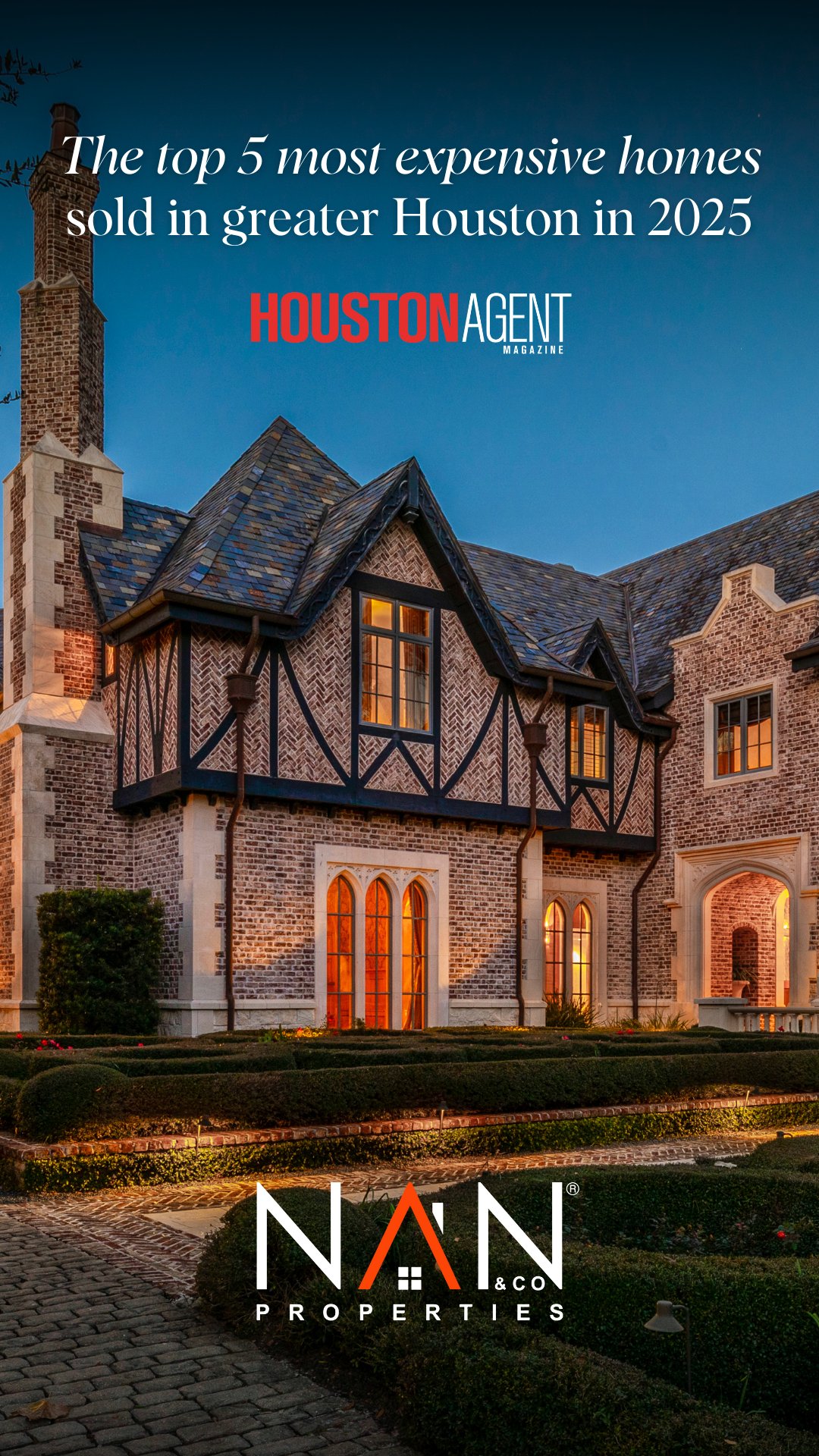 The top 5 most expensive homes sold in greater Houston in 2025