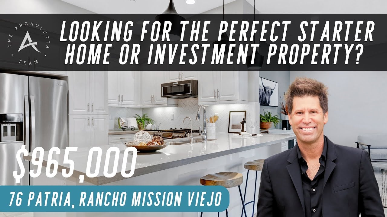 Looking for the perfect starter home or investment property in Rancho Mission Viejo?