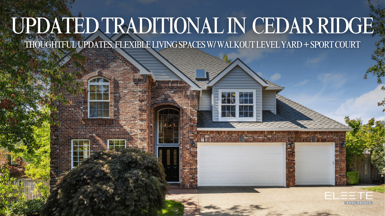Updated Cedar Ridge Traditional Flexible Living + Walkout Backyard