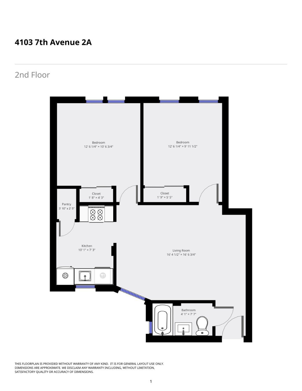 4103 Seventh Avenue Unit: 2A