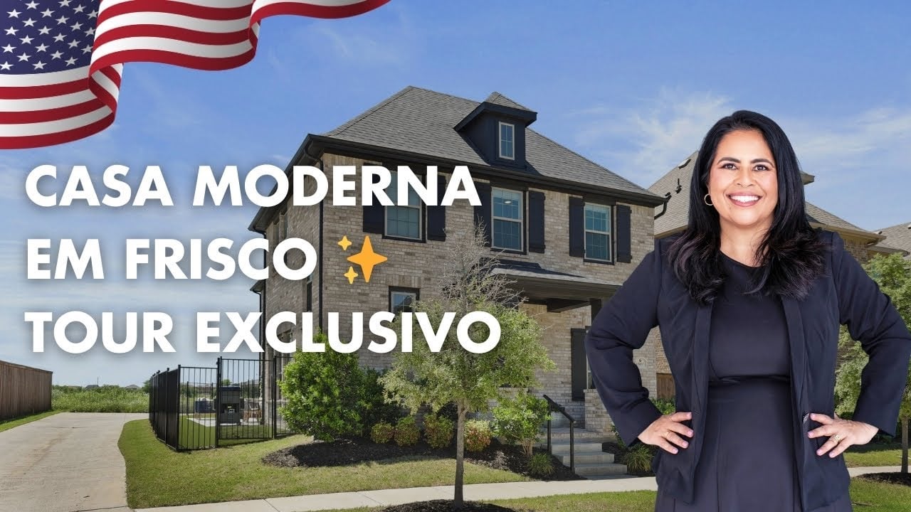 Tour em Casa Moderna em Frisco TX | Design Sofisticado, Iluminação Natural e Localização Perfeita!