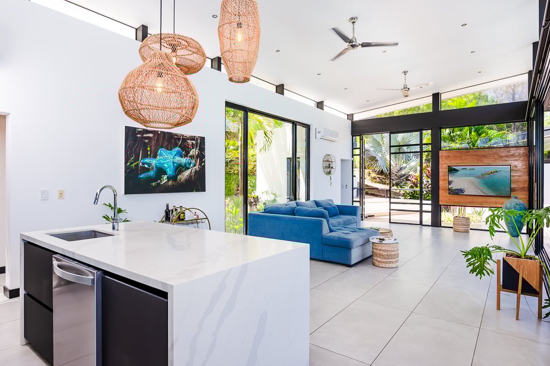 Casa Kalachuchi | Gorgeous Modern Jungle Oasis with Sunset Views in Gated Community