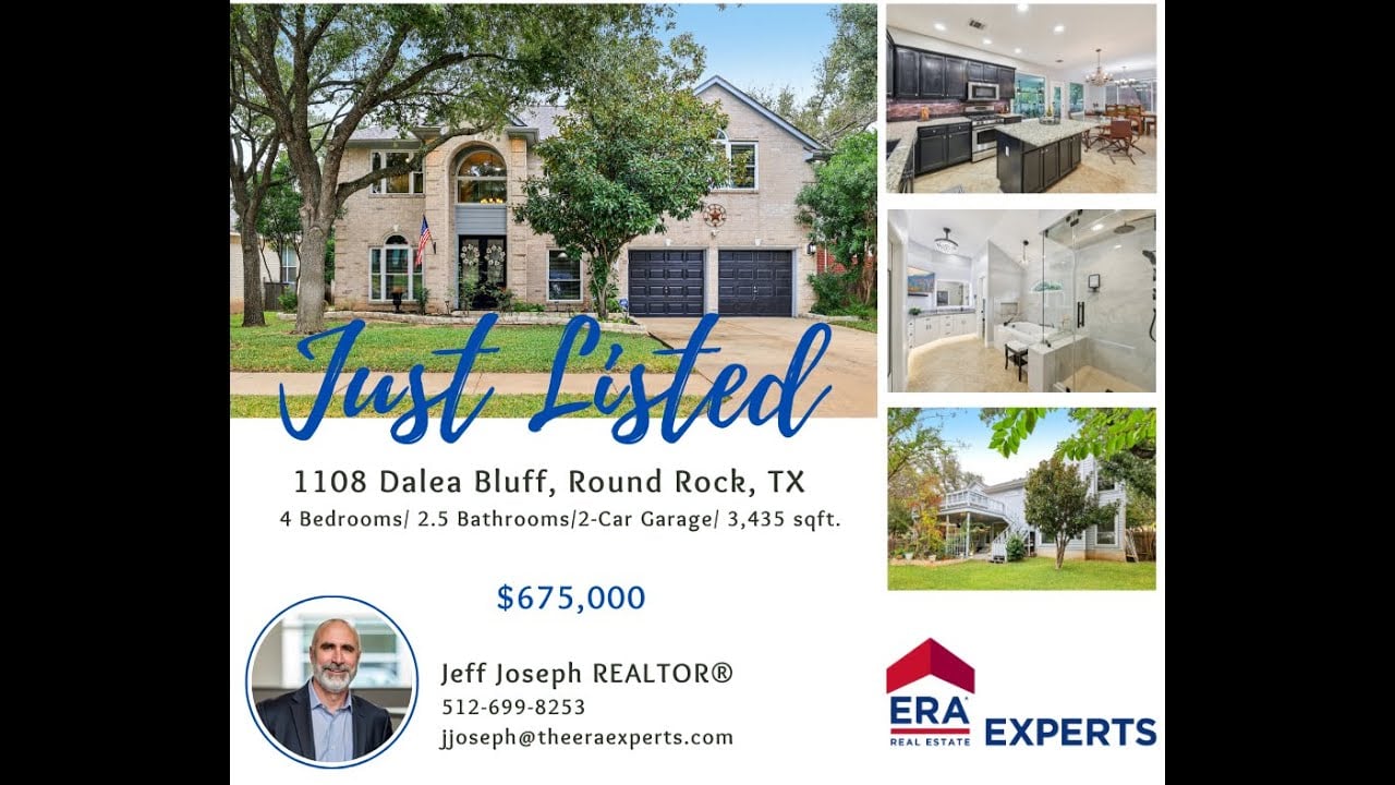 1108 Dalea Bluff, Round Rock TX | 4 Bed 2.5 Bath Home for Sale in Forest Ridge | $675,000