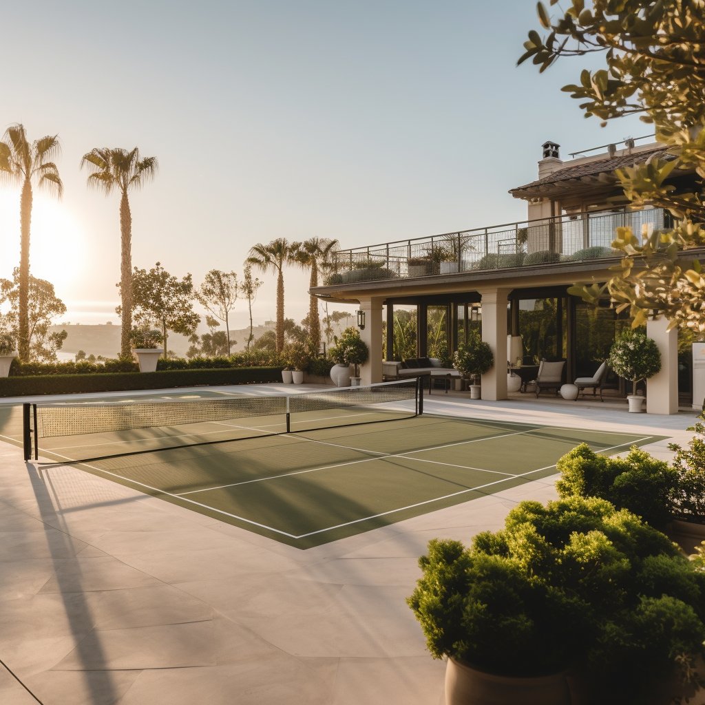 Beautiful view of Private Tennis Practice In Mountain Estates