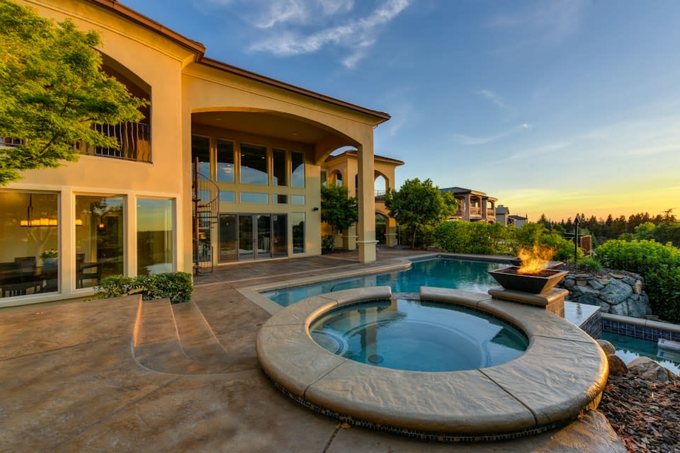 A Pool Outside of the Yellow House