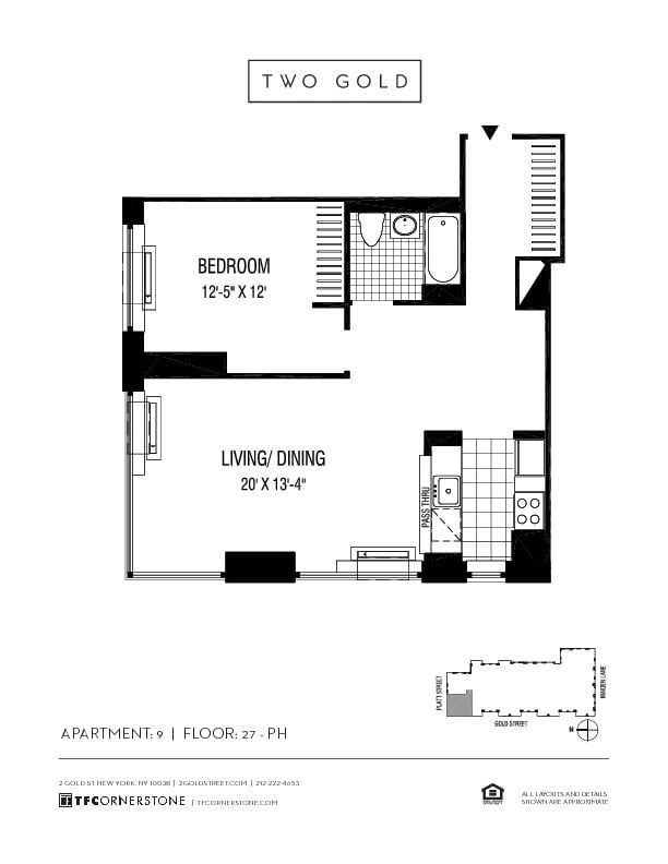 2 Gold Street, Apt 3509