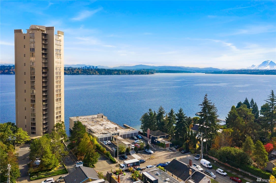 Sun-drenched waterfront condo with panoramic ocean views.