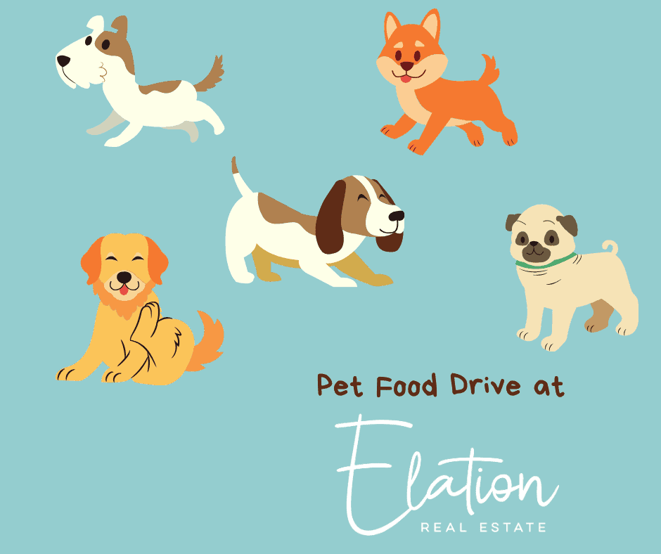 Pet Food Donations at Elation Real Estate