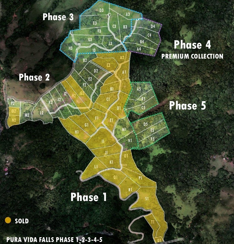 WATERFALL VIEW HOMESITES AND NATURE COMMUNITY PLAYA DOMINICAL