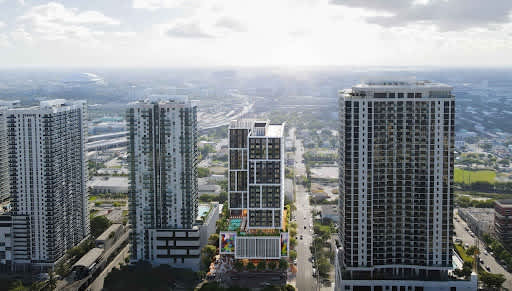 July 2024 - Construction Progressing at Excel Miami Site, Which Will Feature 424 Residential Units
