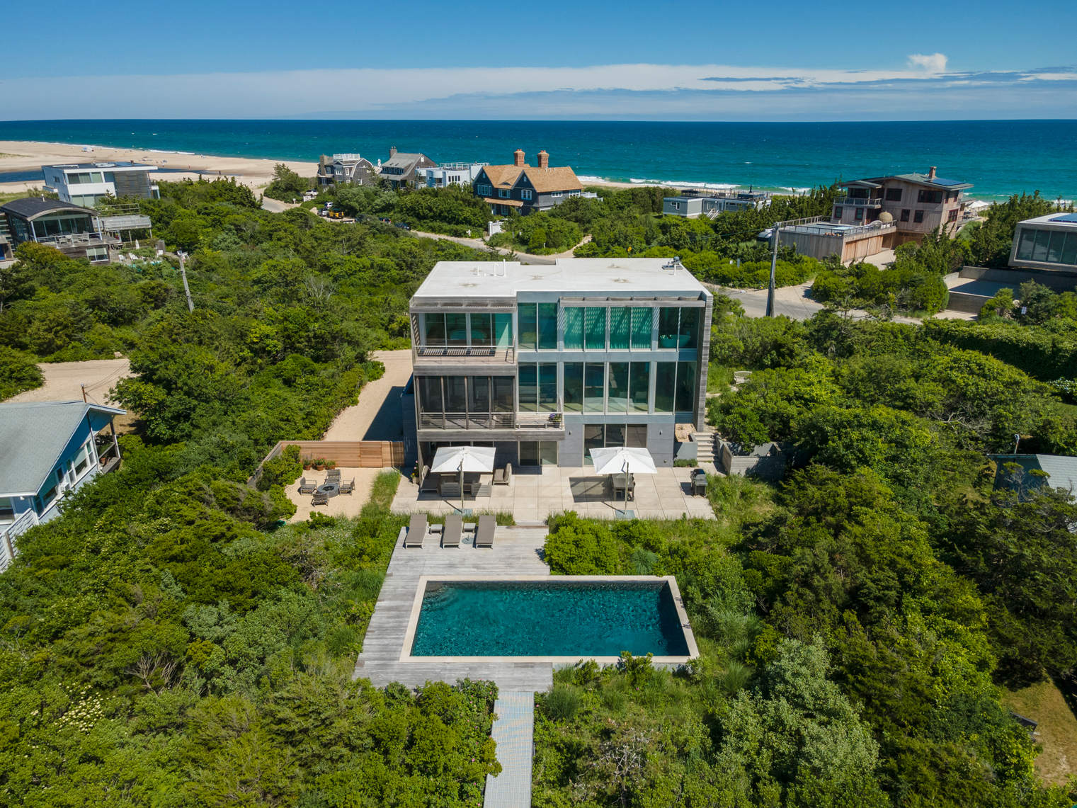 Unbelievable Sunsets Over Mecox Bay in a World-Class Modern