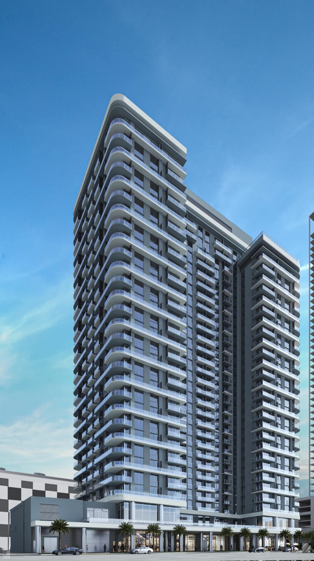 October 2024 | Vertical Construction Begins on 606-Unit Worldcenter Tower