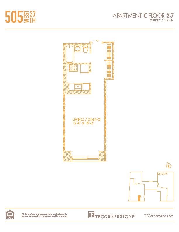 505 West 37th Street, Apt 7C