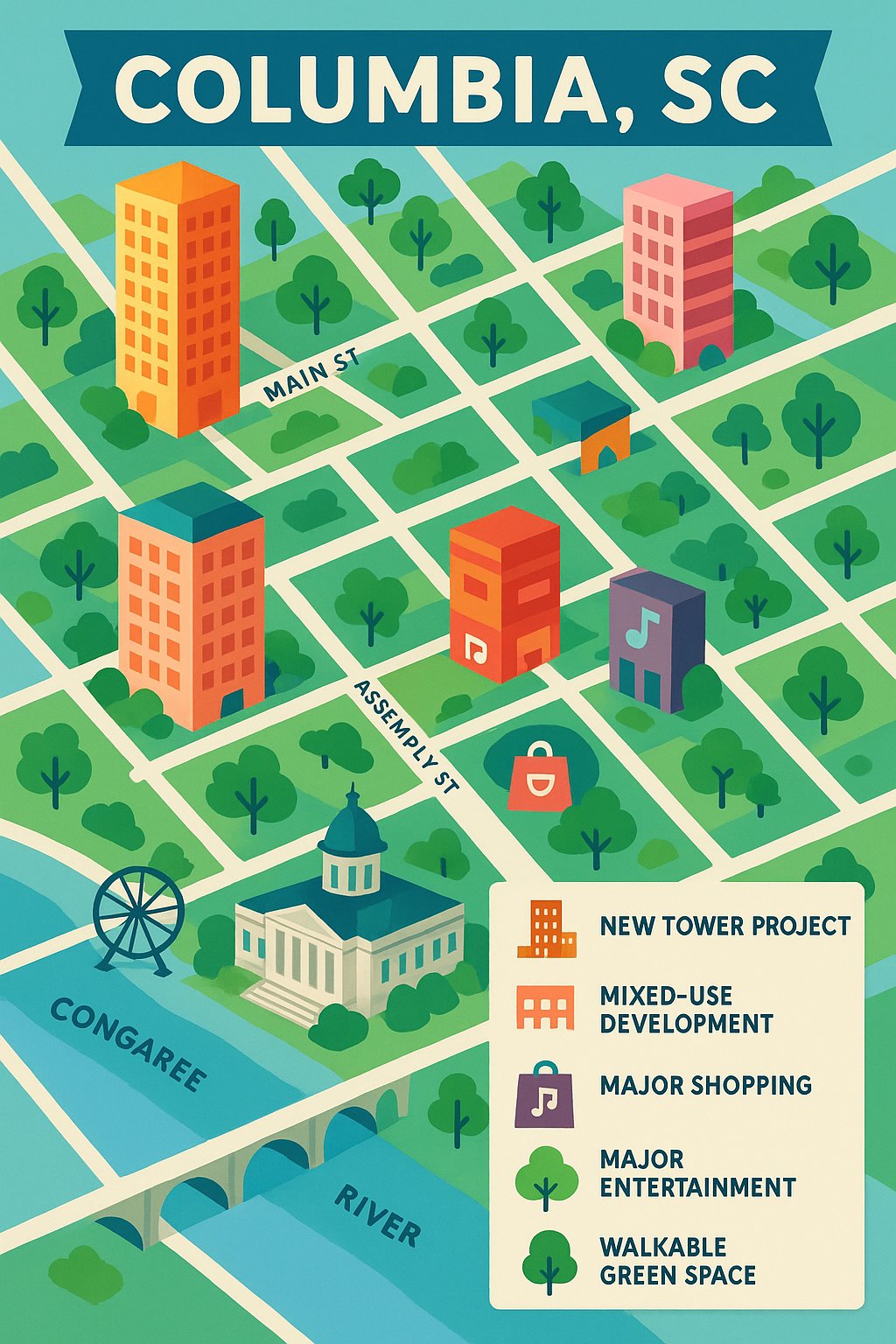 Columbia’s $1 Billion Downtown Boom: What It Means for Home Values in Lexington & Columbia, SC