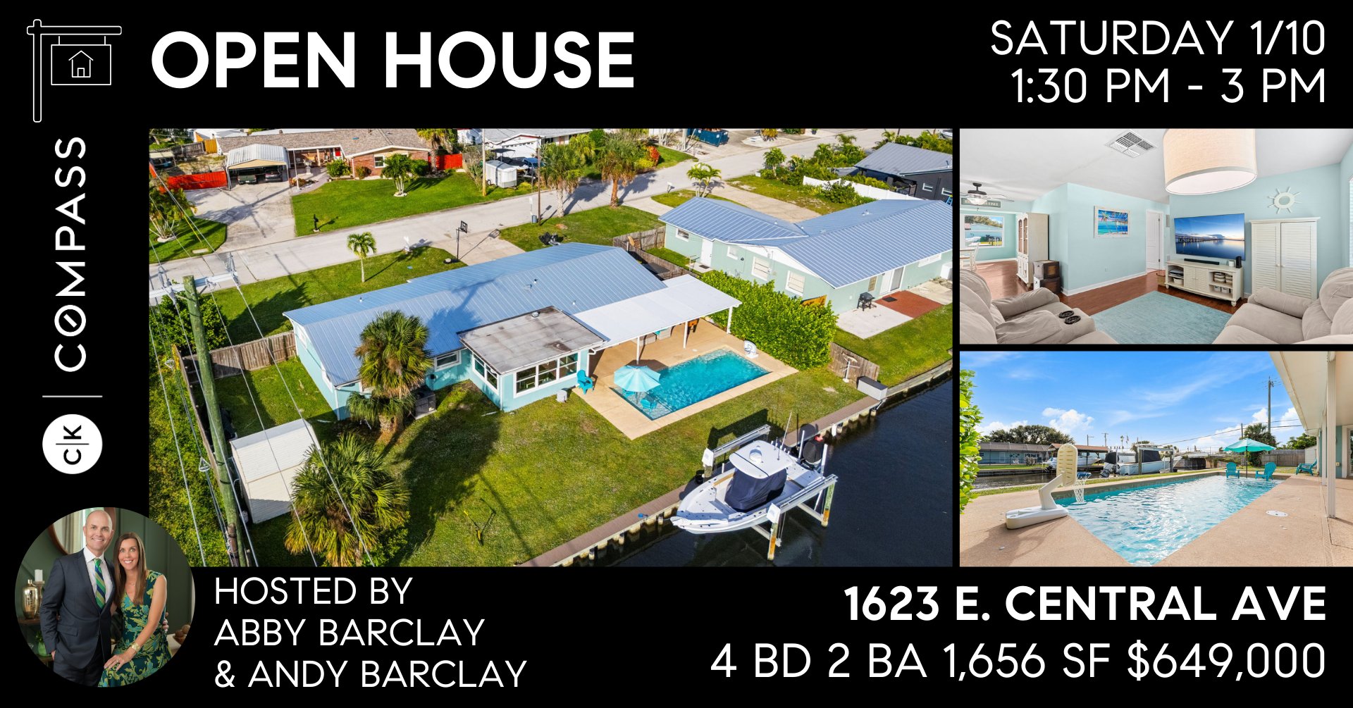Open house at 1623 E Central Avenue Merritt Island home
