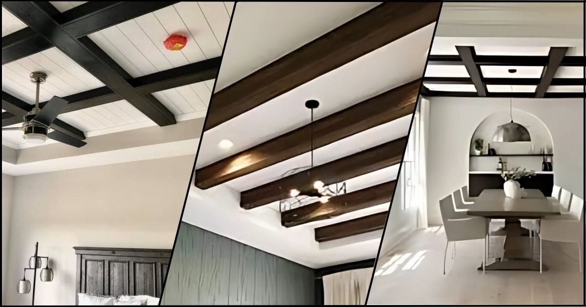 Faux Beam Grid or Coffered Ceiling