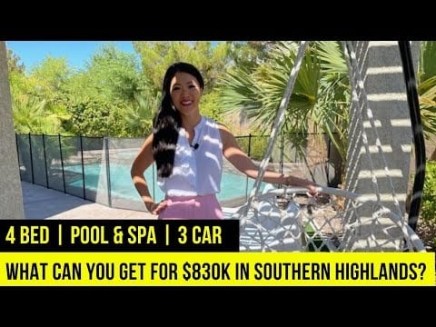 What does a 4 bedroom home with a pool in Southern Highlands look like? l SoHi Market Update