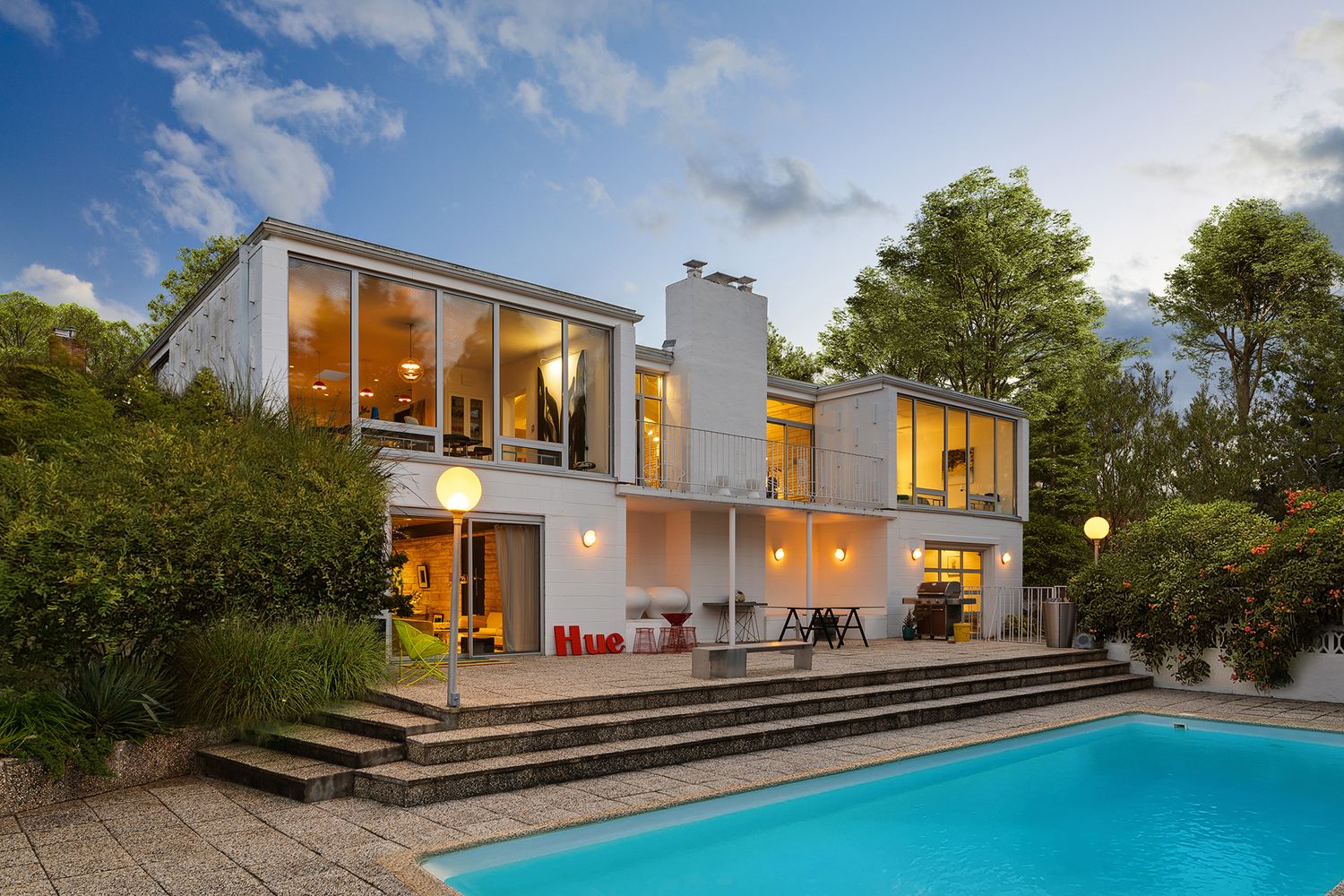 A Modern Village Retreat with Water Views to Connecticut
