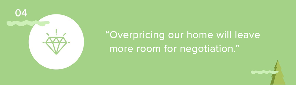 Pricing myth 04: Overpricing a home leaves more room for negotiation.