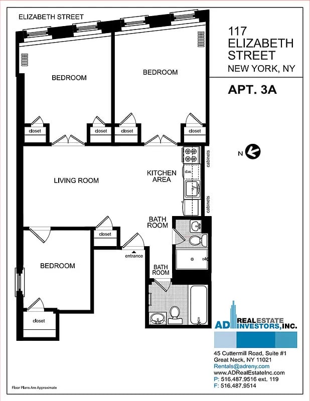 117 Elizabeth Street, Apt 3A