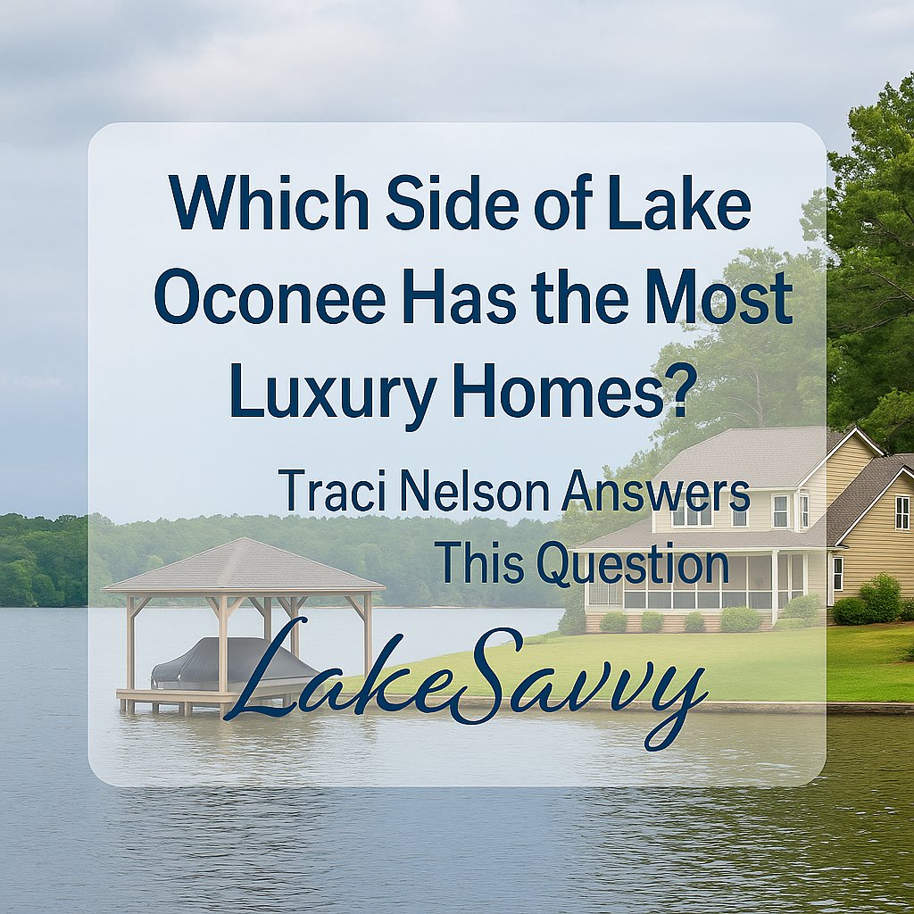Which Side of Lake Oconee Has the Most Luxury Homes?