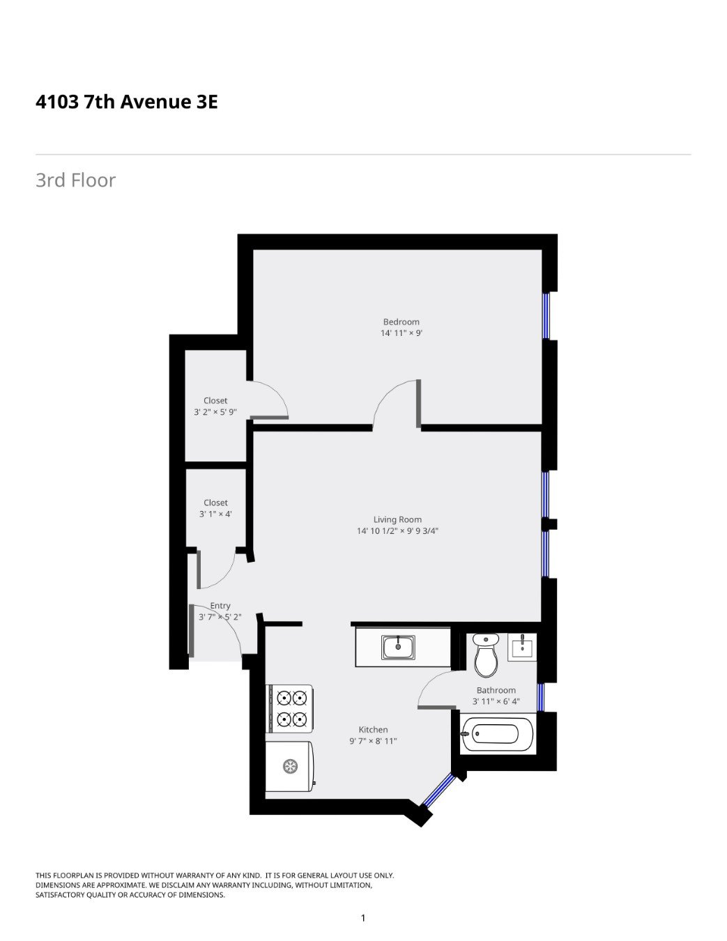 4103 Seventh Avenue Unit: 3E
