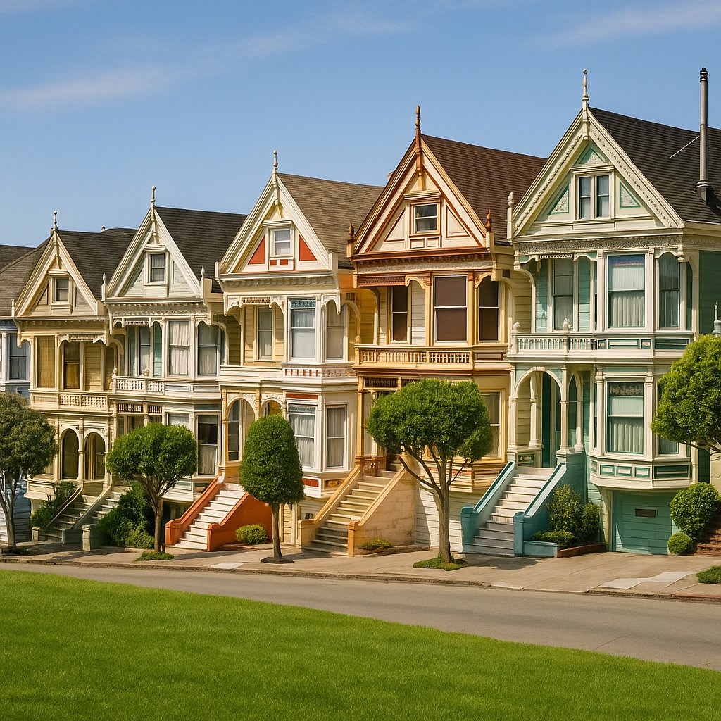 The timeless elegance of San Francisco's iconic Victorian homes