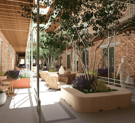 BEAUTIFUL SECOND-FLOOR ATRIUM