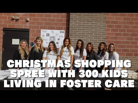 Christmas Shopping Spree with 300 Kids living in Foster Care