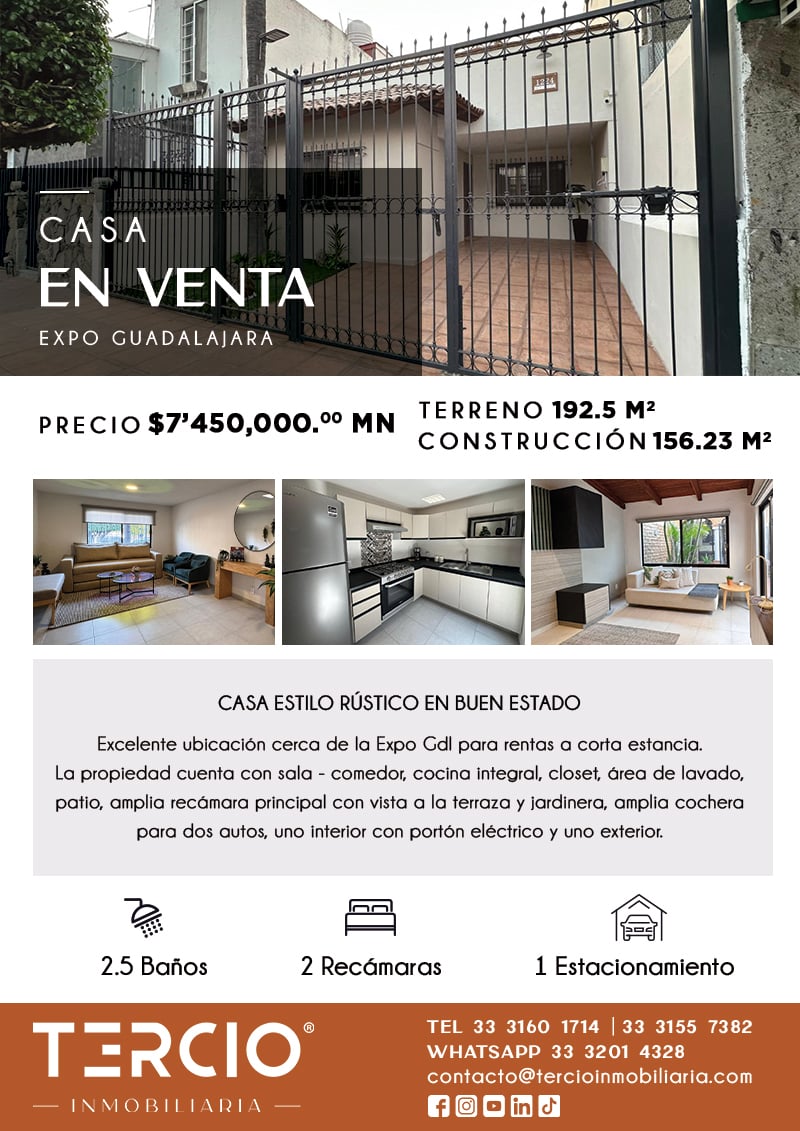 Casa en Venta por la Expo Guadalajara  $7'450,000.00 MN