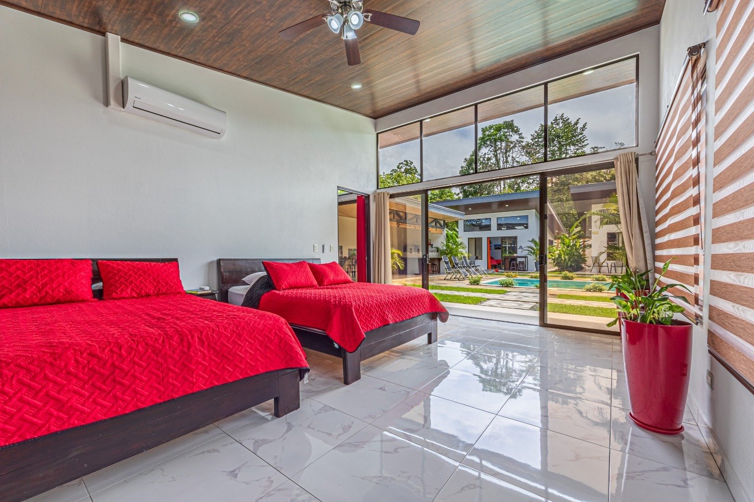 Incredible turnkey investment opportunity, 3 Rental villas, and a 2 Bedroom Home with a large pool.