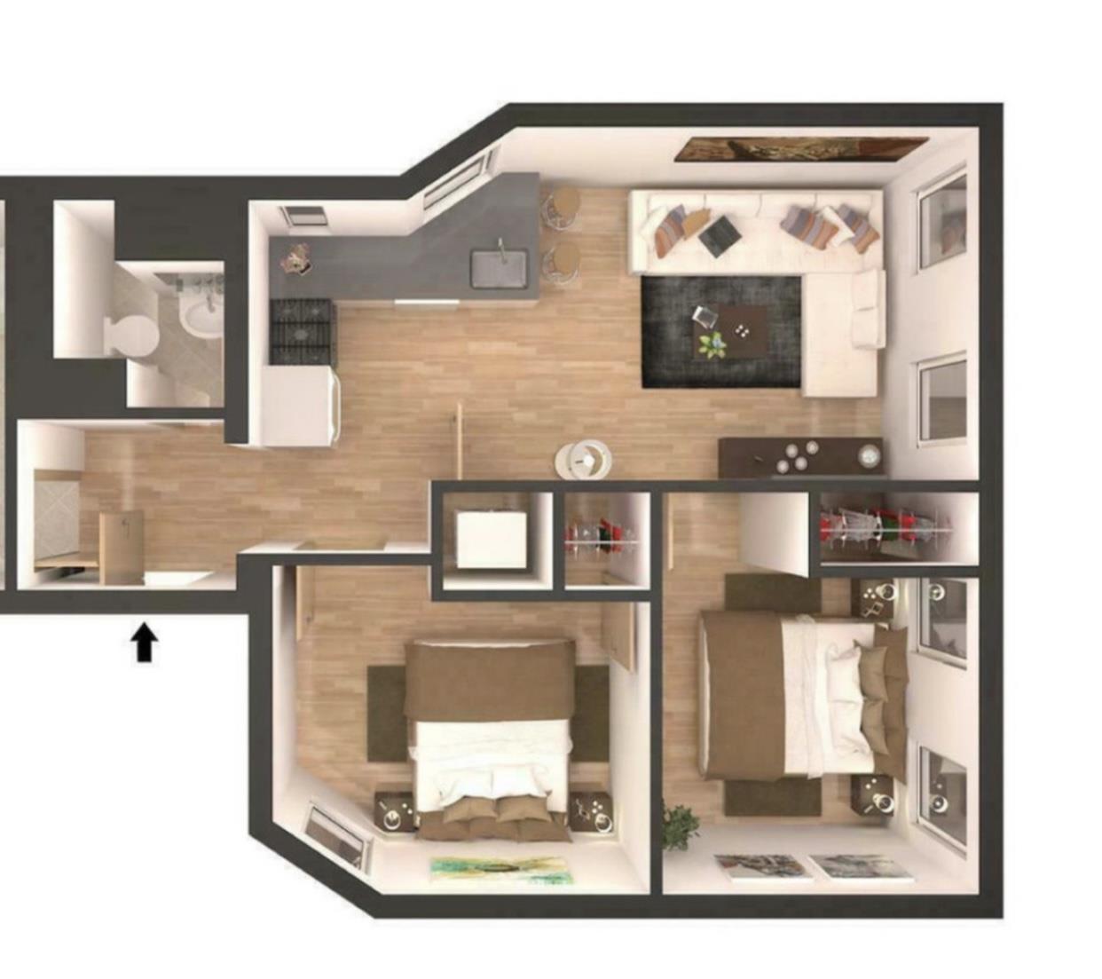 615.5 Hudson Street, Apt 16