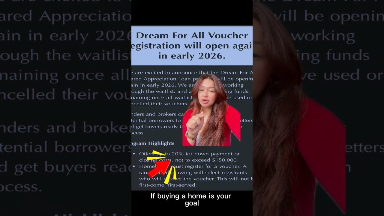 Dream For All Is BACK in 2026! Get Up to $150K Toward Your Down Payment