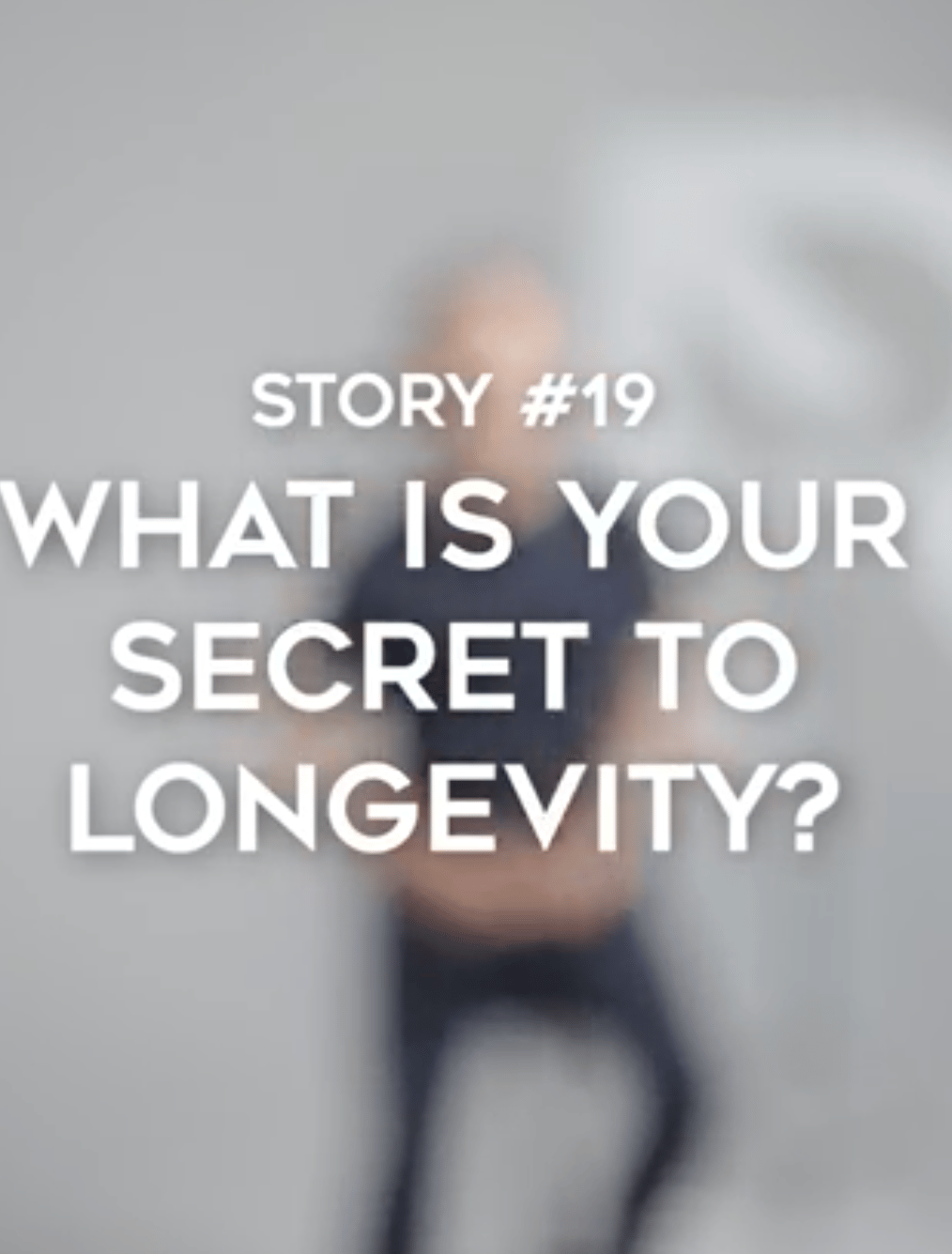 20 Years x 20 Stories. What is your secret to longevity